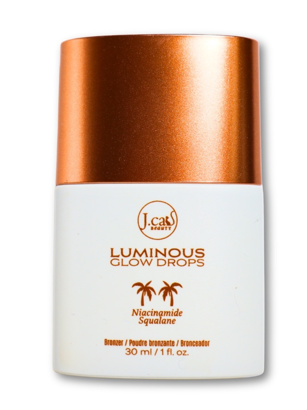 J Cat Beauty Luminous Glow Drops Bronzer Rose Gold New In Box 30ml 1fl oz